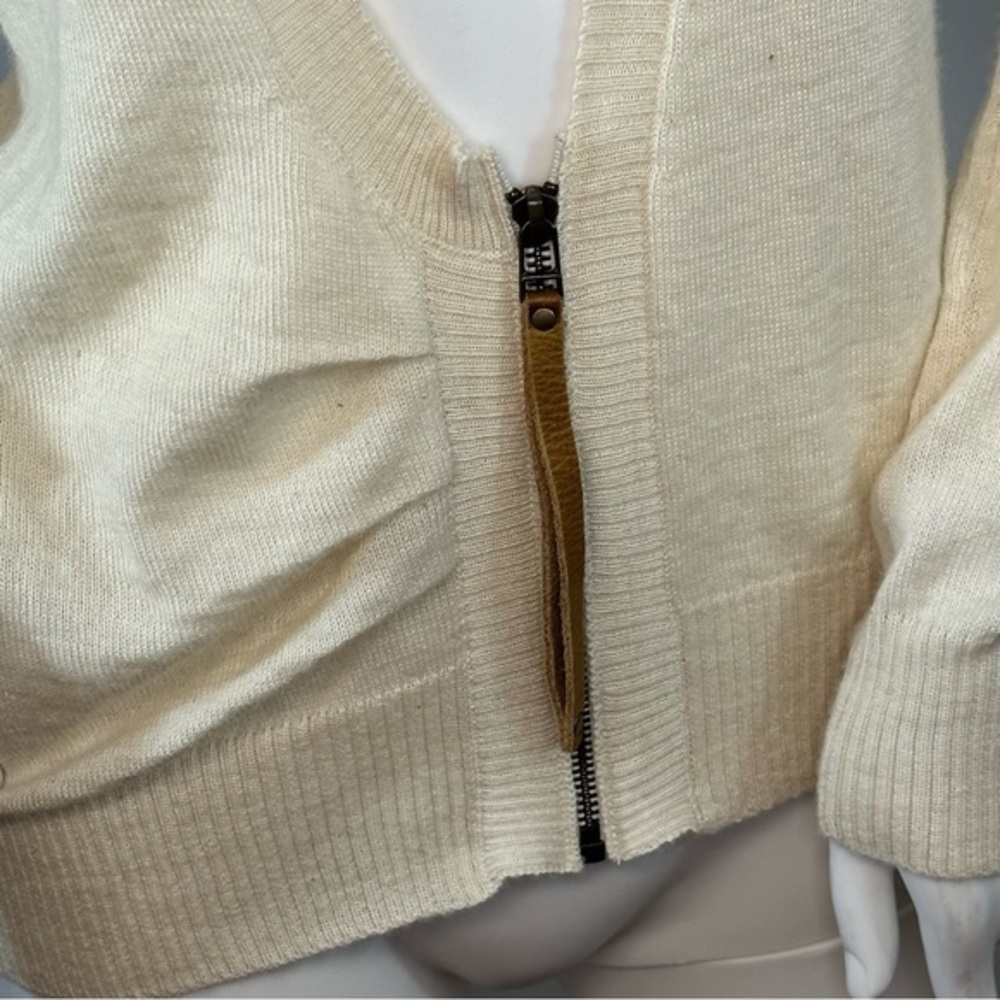 Society For Rational Dress Asymmetrical Zip Up Long Sleeve Alpaca Cardigan XS - Picture 3 of 7